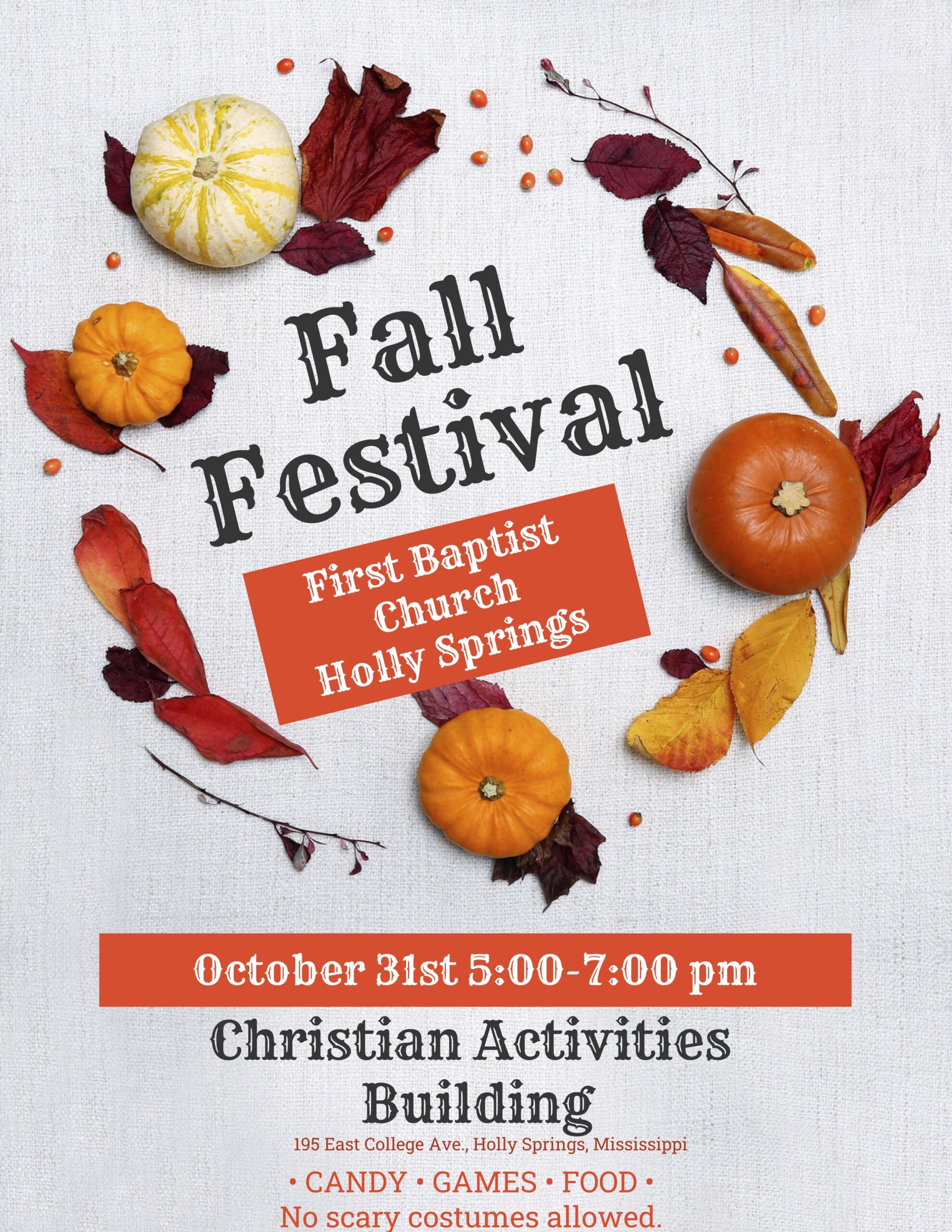 fall festival announcement